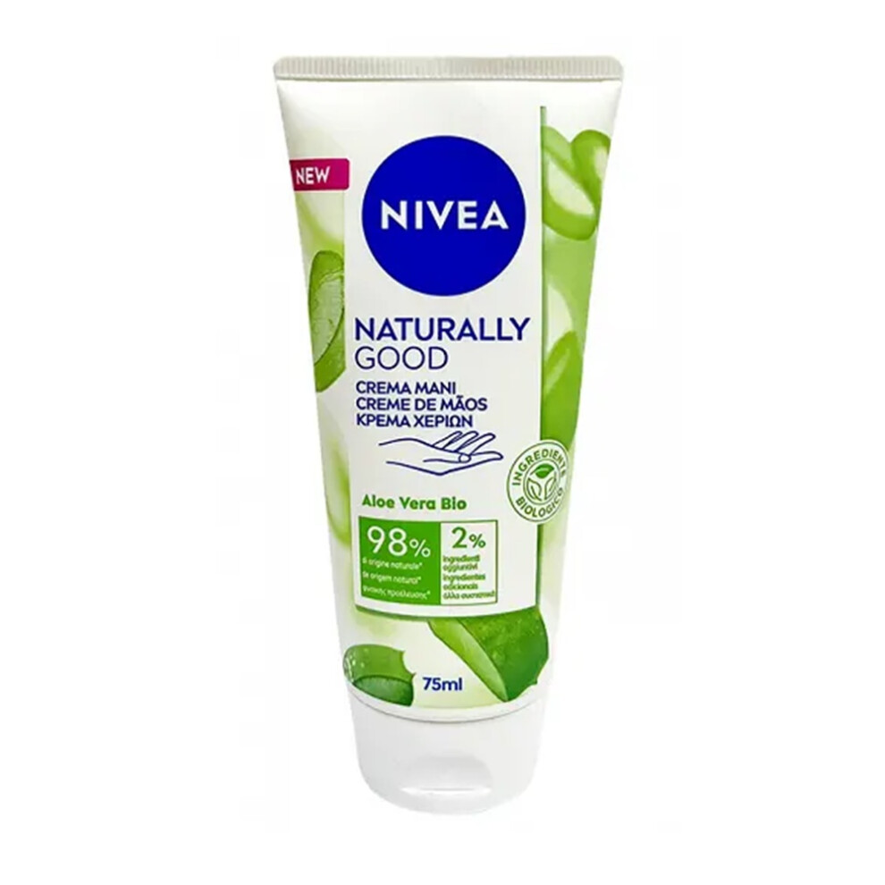 Nivea Naturally Good Hand Cream 75 ml Broken Hand Cream with Aloe Vera