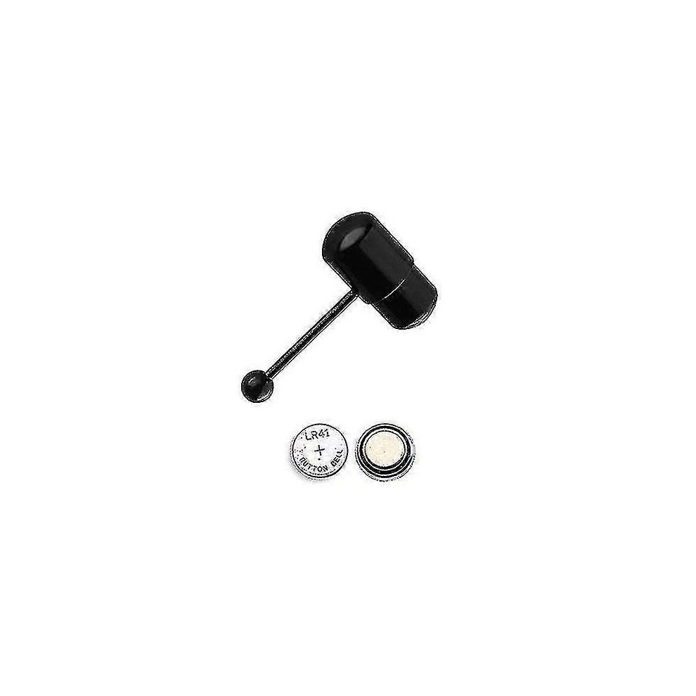(Black, One Size) 1Pc Cool Vibrating Barbell Tongue Rings Bars Piercing Stainless Steel Body Jewelry Cs 5062994727009
