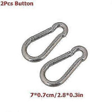 (2Pcs Button, One size) 2m-5m Gym Cable Wire Rope Heavy Duty Steel Replacement Parts For Home Gym Fitness Cable Pulley Accessories Dia 5mm