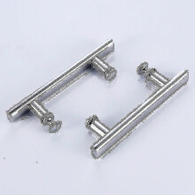 (As show, One size) 2 Pcs Shower Door Handle Stainless Steel 145mm Hole To Hole Center Shower Handle Replacement Bathroom Glass Door Handle