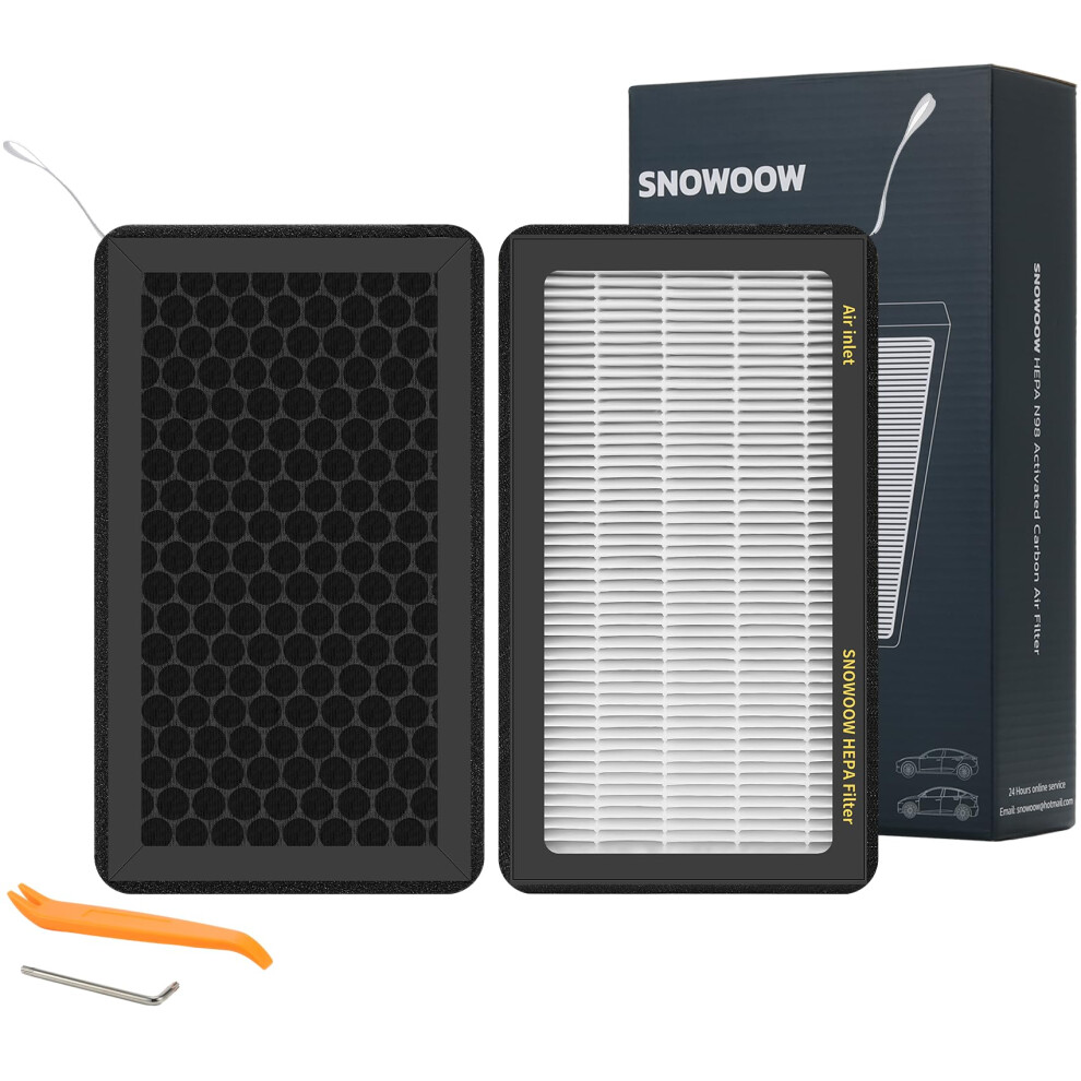 Tesla Model 3 Model Y Air Filter Hepa 2 Pack With Activated Carbon Tes 770619653668