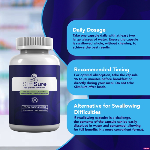 Slim Sure ... Bruciatore di grassi Premium Slimsure per uomini e donne, 60 capsule 2