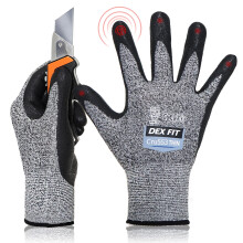 DEX FIT Level 5 Precision Cut Resistant Gloves Cru553 Thin Firm Grip
