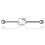 Κοσμήματα Piercing Hello Kitty 14g Ανοξείδωτο Χάλυβα Kawaii Μπαρμπέλ Σκουλαρίκι 1
