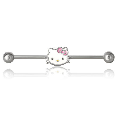 Κοσμήματα Piercing Hello Kitty 14g Ανοξείδωτο Χάλυβα Kawaii Μπαρμπέλ Σκουλαρίκι