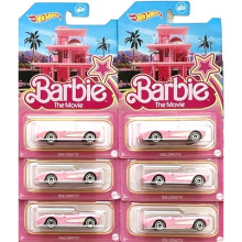 Hot Wheels 2023 Barbie The Movie 1956 Corvette Diecast Vehicle (Pack of 6)