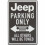 Πινακίδα Πάρκινγκ Jeep - Vintage Πινακίδα για Γκαράζ, Κατάστημα ή Man Cave 1