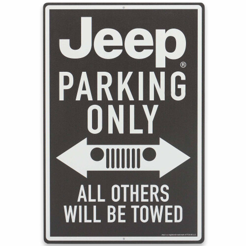 Πινακίδα Πάρκινγκ Jeep - Vintage Πινακίδα για Γκαράζ, Κατάστημα ή Man Cave