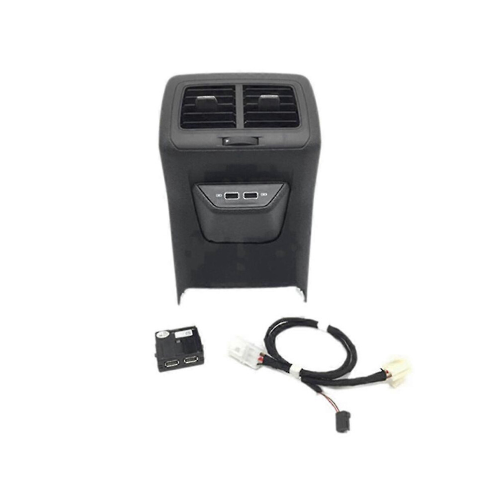 (As show, One size) Car Rear Trim Frame Center Armrest With Usb Adapter For Golf 7 Mk7 2013-2019 5gg864298b82v-image-OPC-PG9YHTH-NEW