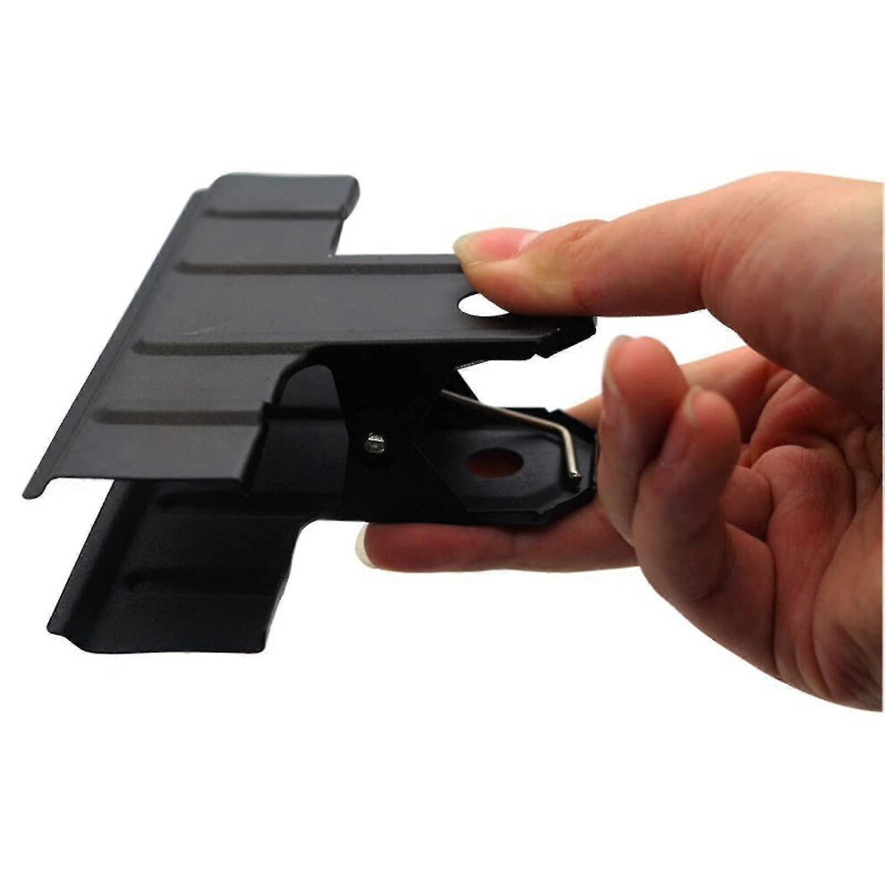 (As Show, One Size) 10Pcs Black Large Bulldog Clips, Metal Binder Paper Clips File Clamps For Office And Home, 77Mm/3Inch 5063595907456