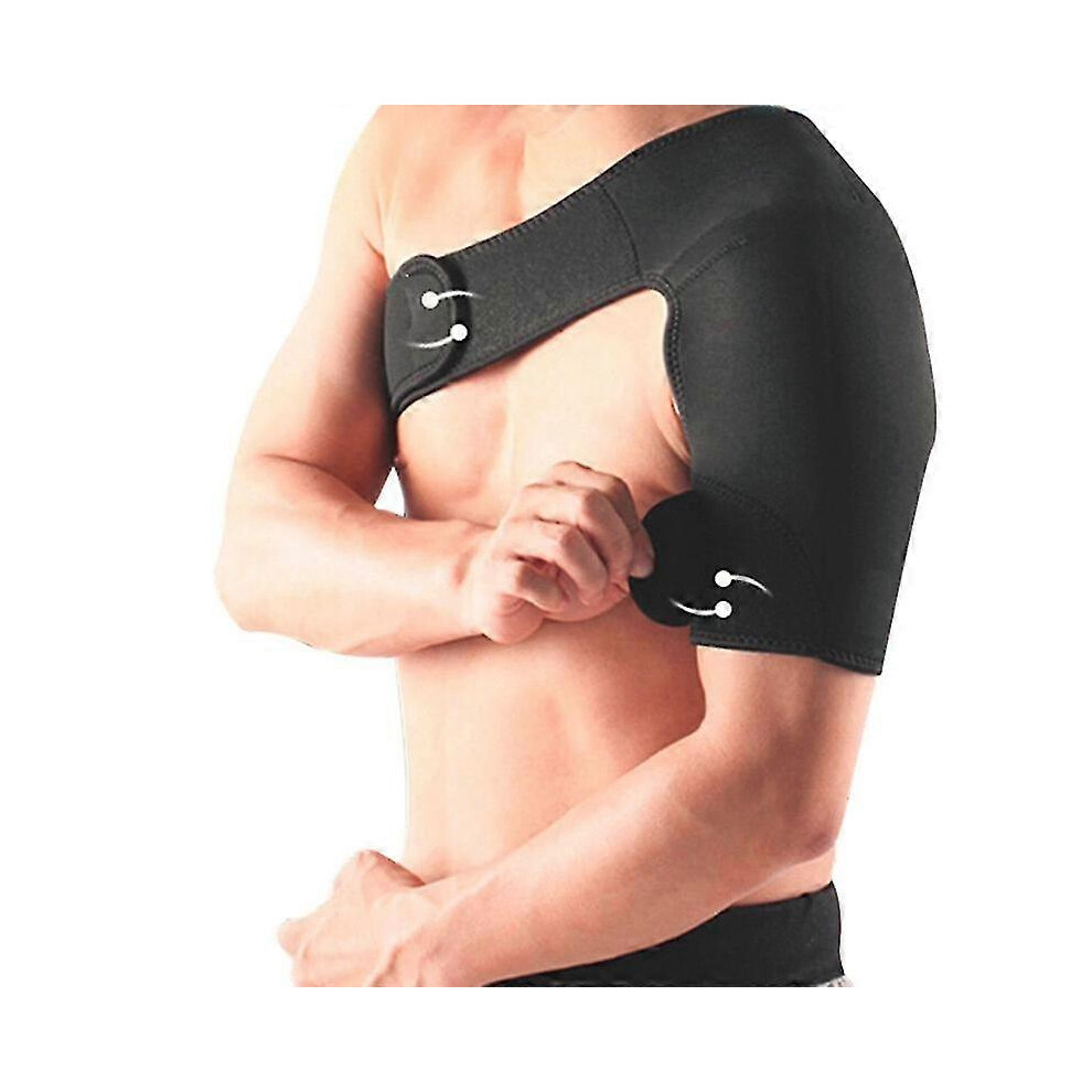 (As Show, One Size) Shoulder Stability Brace Injury Recovery Compression Support Sleeve 5063595963438