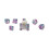 Roll 4 Initiativ Diffusion Poly Set - Bardic Insperation w/Class Symbols (7) 2