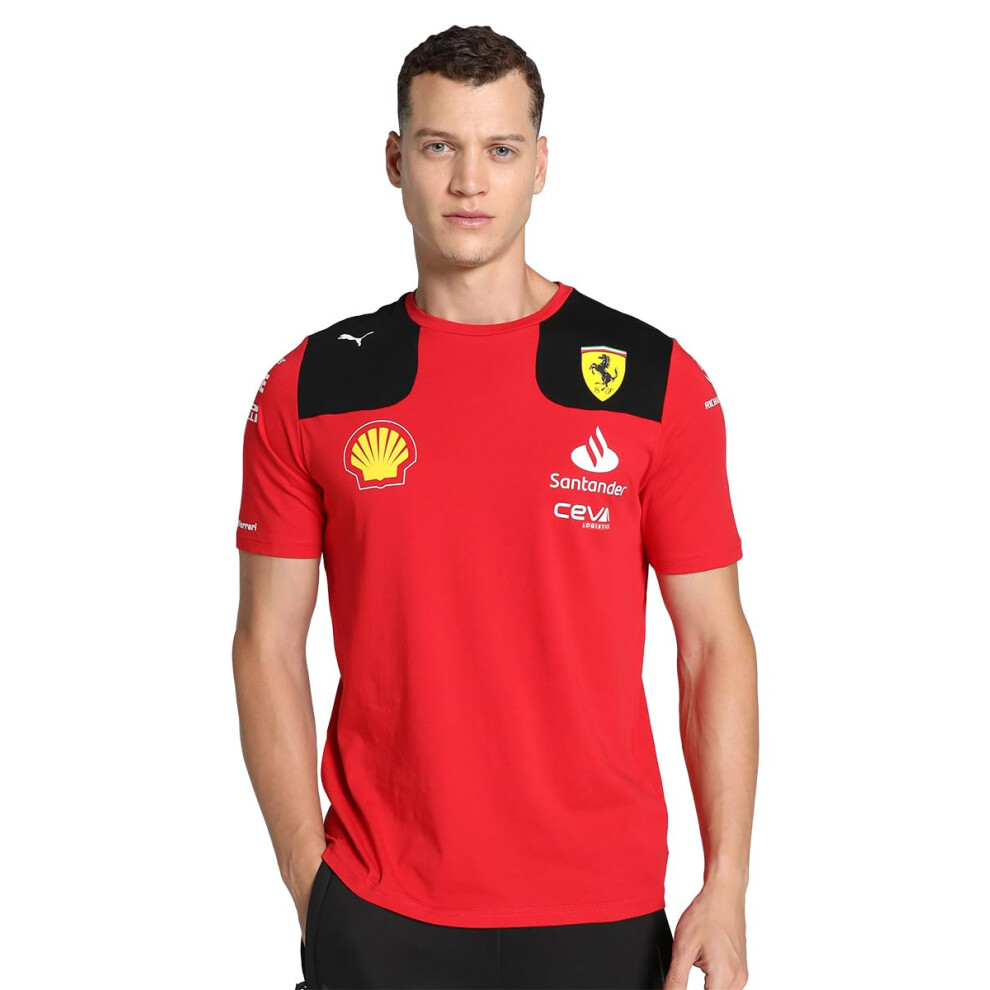Puma Scuderia Ferrari - 2023 Team T-Shirt - Men - Size: Xxl Red