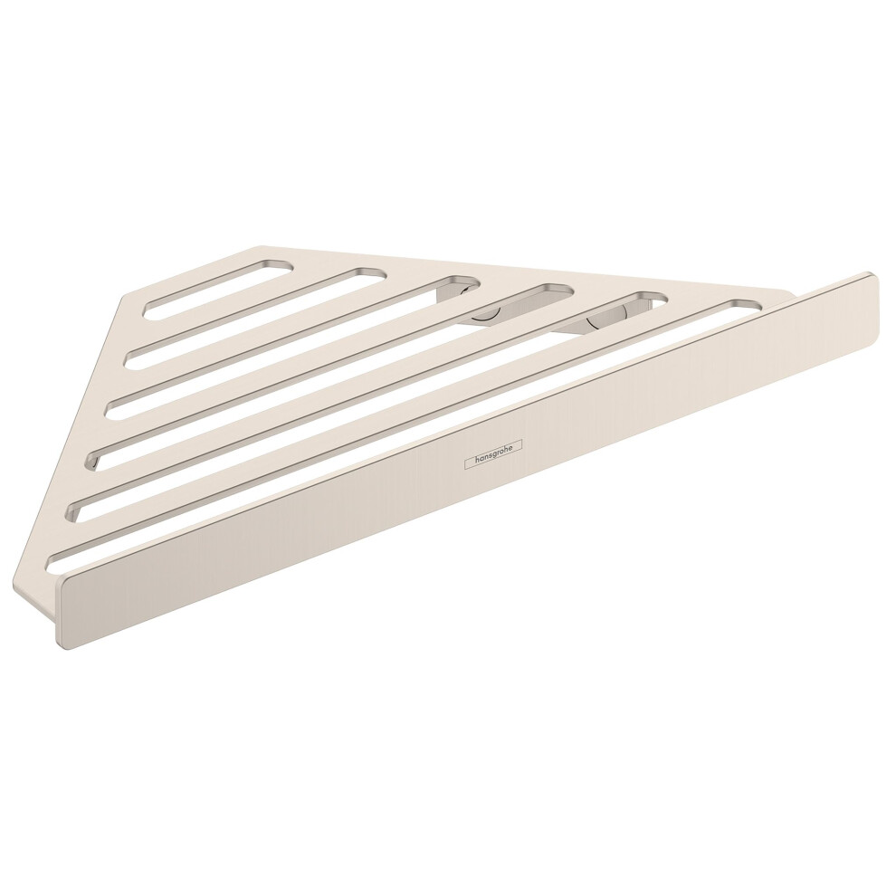 Hansgrohe AddStoris 6-inch Corner Basket in Brushed Nickel  41741820