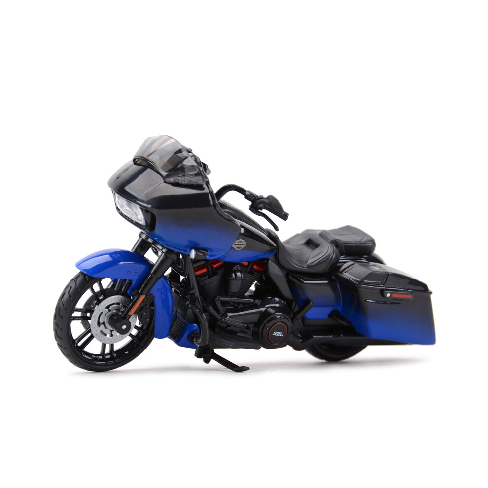 Photos - Toy Car MAXPOWER  Maisto Harley-Davidson  CVO Road Glide Blue Black Die Cast Vehicles Collectible Hobbies Motorcycle Model To  2018(Blue Black)