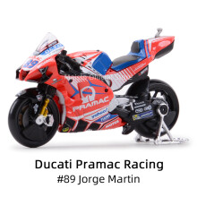 (2021 Ducati Pramac89) Maisto 2022 GP Racing Ducati Pramac Racing Die Cast Vehicles Collectible Motorcycle Model Toys