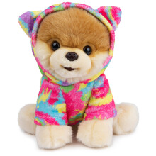GUND Boo, der süßeste Hund der Welt mit Regenbogen-Hoodie Plüsch-Pomeranian für Kinder ab 1 Jahr, 9"
