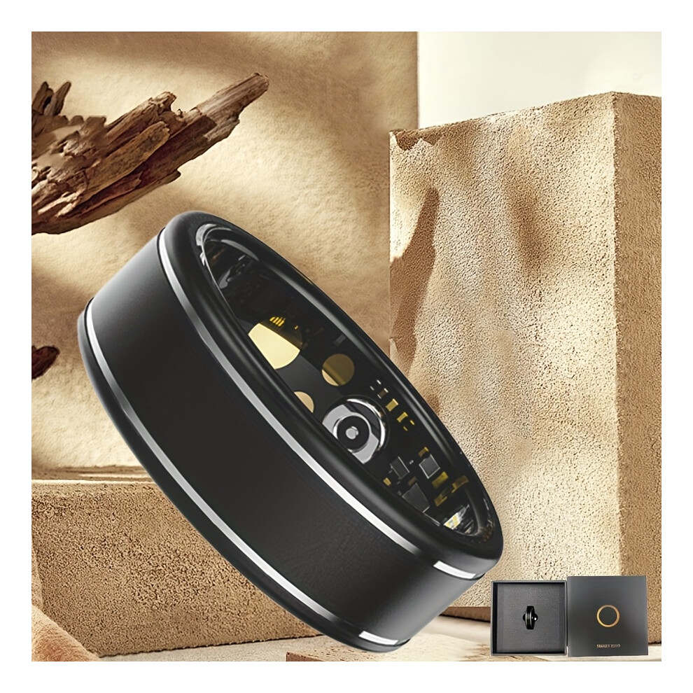 Photos - Other Trainers  Smart Ring, Little Meat Ball - Step and Calorie Counting, Climbing, Exercise Time, Distance, Smart Ph(R10M-Black, 8#18.2mm)