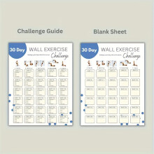 (1pc) 30-Day Fitness Challenge: Pilates, Yoga & Aerobics - Home Workout Plan for Weight Loss