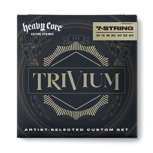 Dunlop Jim Dunlop Heavy Core Trivium Guitar Strings 10/63-7/Set
