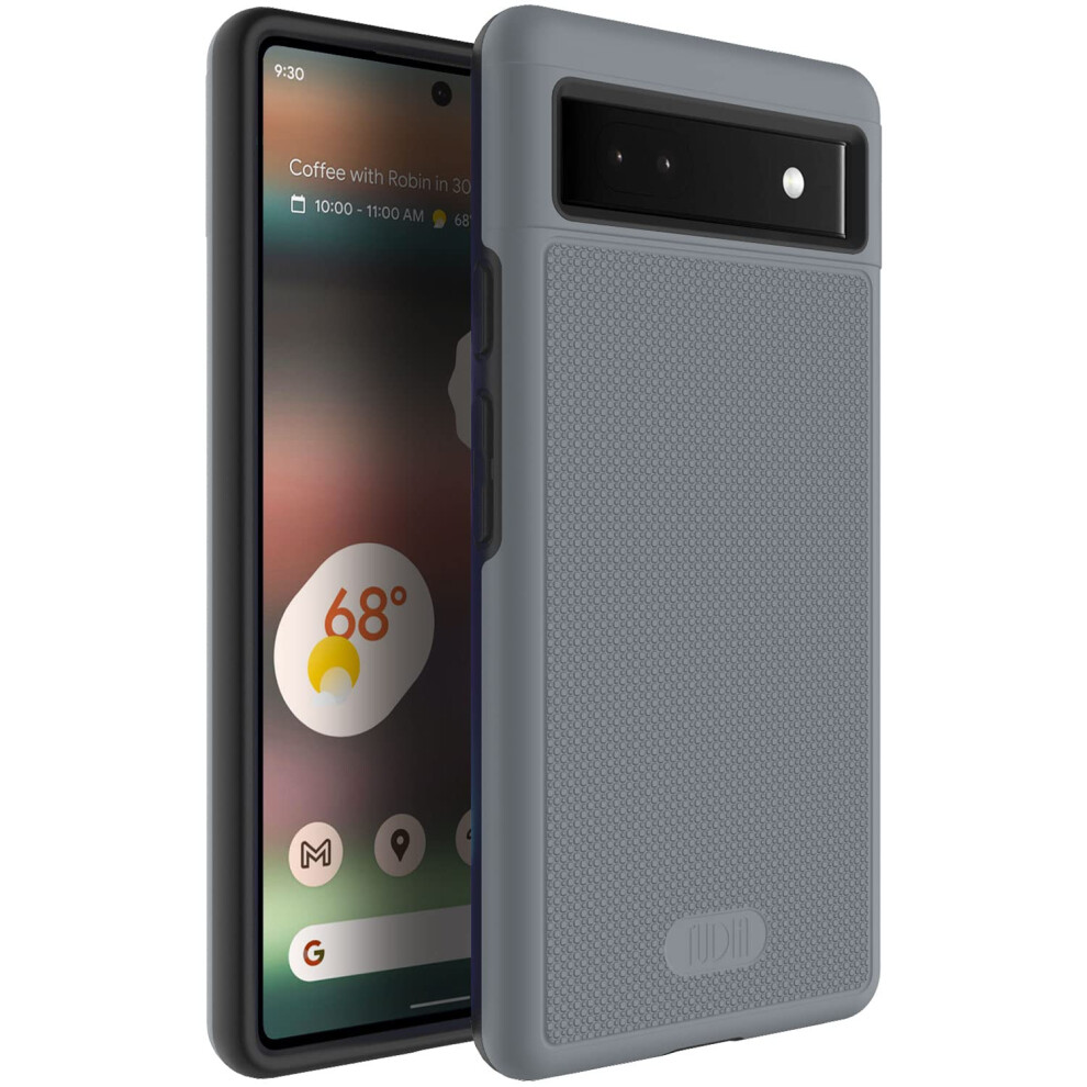 Tudia Dualshield Grip Designed For Google Pixel 6A Case (2022) [Merge Gray 810067944519