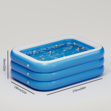 (1.8 Meters 3 Floors) Inflatable Swimming Pool for Yard, Lawn & Garden, Large Summer Water Play Pool with Bobo Ball