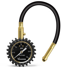 Vondior Bandenspanningsmeter met buis (0-60 PSI) Luchtdrukmeter C