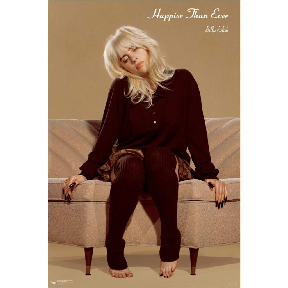 Billie Eilish - Happier Than Ever - Affiche de canap    - Licence officielle