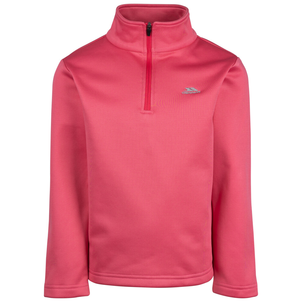 (11-12 Years, Strawberry) Trespass Kids Fleece 1/2 Zip Jacket Remetto