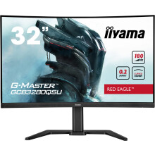 Pantalla PC Gamer Curvada - IIYAMA - 32" - QHD - 180Hz - Panel VA - 0,2ms - Ajustable en altura - GCB3280QSU-B2