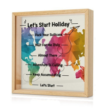 Adventure Archive Box,Travel Collection Box, Shadow Box Picture Frame