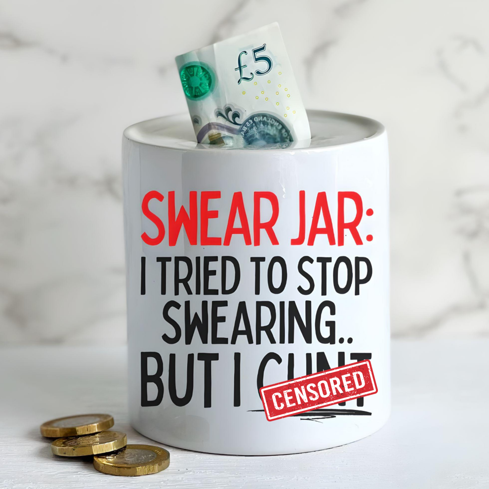 Funny ADULT money Box Swear Jar - I Tried To Stop Swearing But I ..-image-OPC-PG9Z5C2-NEW