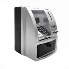 Smart ATM Piggy Bank for Money Mini Banknote Voice Machine to Teach Children Management