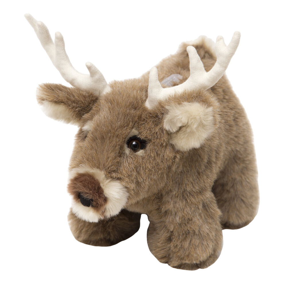 Carstens White Plush Tail Deer Kids Coin Bank 12x8x6 inches