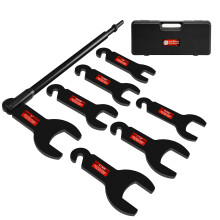 Betooll 8st Pneumatic Fan Clutch Wrench 43300 Fan Clutch Removal Tool Kit Auto Repair Spanner Kit installerar flktkoppling kompatibel med Ford G