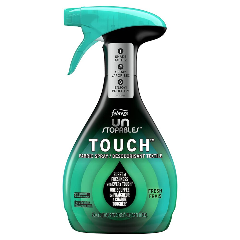 Febreze Unstopables Touch Fabric Spray and Odor Eliminator  Fresh  16.9 oz