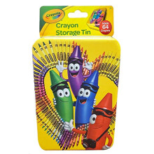 Die Blechdose Crayola Buntstift-Aufbewahrung aus Blech mit Scharnier (leer) f r 64 Buntstifte (187937-12)