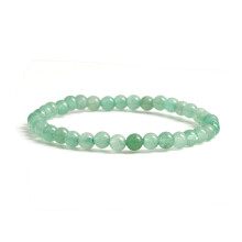 Cherry Tree Collection kleine, mittelgroe und groe Gren Edelstein-Perlenarmbnder fr Damen und Herren 4 mm runde Perlen (grner Aventurin