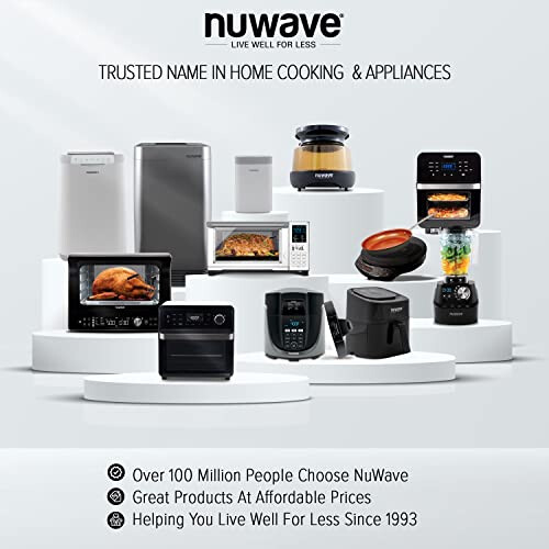 NUWAVE Bravo XL Ράφια Βαρύτητας, Συμβατά Με Μοντέλα Bravo XL, Ασημί 2