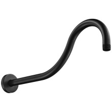 Hoogwaardige wandgemonteerde verlenging Hoge boog anti-corrosie doucheboog (gemaakt van massief messing) voor RP61273-RB 16-inch Venetiaans brons