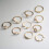 CSIYAN 6-16 PCs Knuckle Stacking Rings para mulheres adolescentes Boho 5