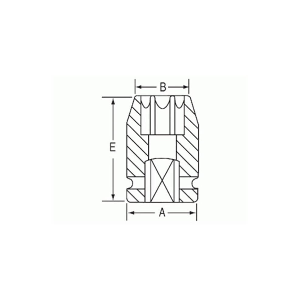 Grey Pneumatic Gp904et 0.25 In. Drive X E4 Standard Length External Impact 729440485023