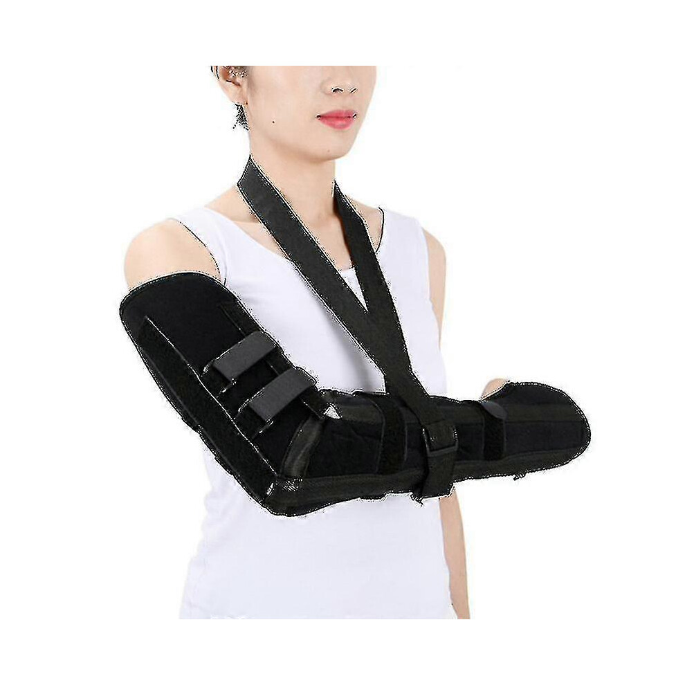 (M, Long Style) Elbow Joint Fixation Belt Arm Fracture Fixation Splint Forearm Fracture Bracket Sprain Protector Sling 5062994741104