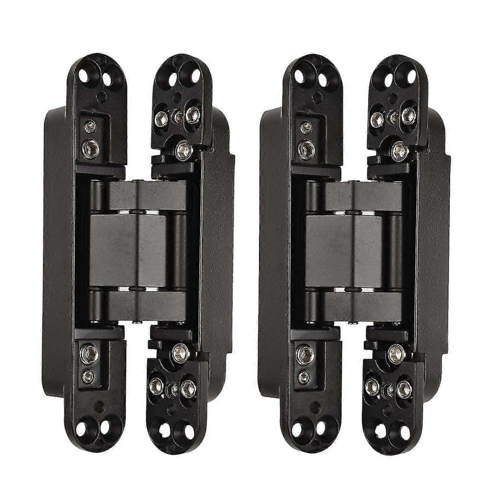 (As Show, One Size) 2Pcs 6 Inch Concealed Door Hinges Invisible Hinges Concealed Hinges 180 Degree Swing Hinge 3 Way Ad 5062994784071
