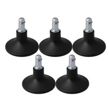 (As show, One size) 5pcs Black Stationary Foot Bell Glides - 6cm Height for Office Chairs