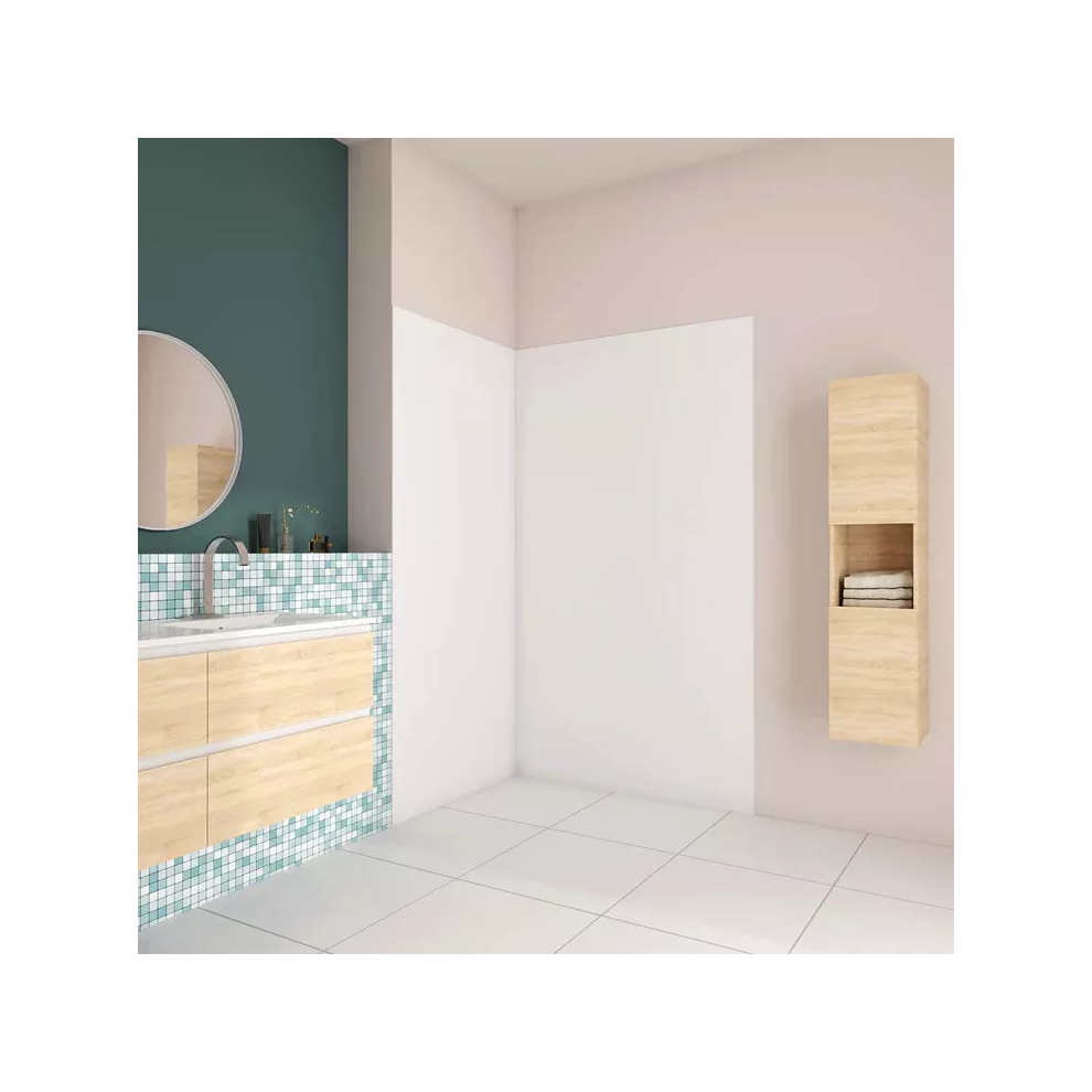 Aica (1000X1000mm) Large Aluminum Bathroom Shower Wall Panels (2Pcs)