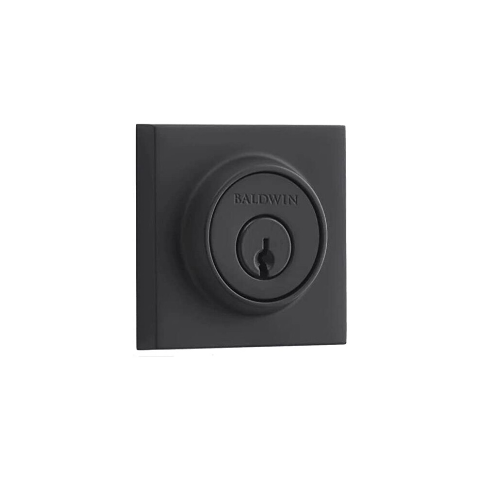 Baldwin Sccsd190 Contemporary Single Cylinder Deadbolt Satin Black 884011999566