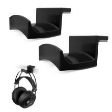 BRAINWAVZ Roost 2-pack grote desktop-hoofdtelefoonhangerstandaard voor audio- en gaming-headsets met grote hoofdbanden, kan op het bureaublad worden