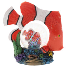 Elanze proiecteaza pe?te cu clovn n dungi ocean magic whimsicsic tabletop dresser noptiera figurina miniatura de 45 mm robust poliresin sclipici