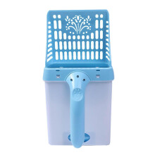 (green, One size) One-piece Pet Litter Scooper Detachable Urinal Picker Trash Can Poop Scooper Plastic,one Piece Dog Sand Cleaning